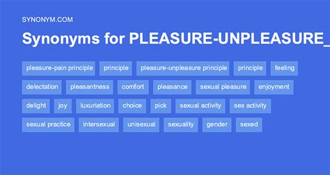 sexual pleasure synonyms